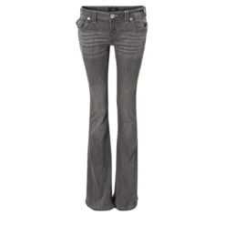 True Religion - Niedriger Bund- Reißverschluss- Verdrehte Inne anthrazit Jeans