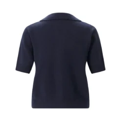 True Religion Strickjacke aus Wolle & Kaschmir blau Poloshirt