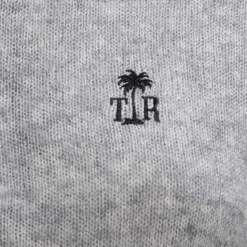 True Religion Strick-Poloshirt AMARA grau Poloshirt