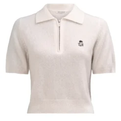 True Religion Strick-Poloshirt AMARA creme Poloshirt