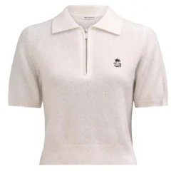 True Religion Strick-Poloshirt AMARA creme Poloshirt
