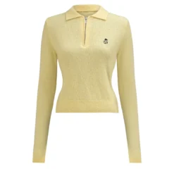True Religion Strick-Poloshirt AMARA gelb Pullover