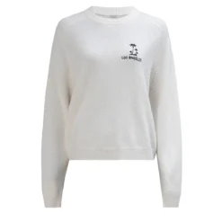 True Religion Strickpulli MC CALIFORNIA creme Pullover