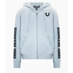 True Religion - Sweatshirt-Jacke- Schließt mit Reßverschluss-beige