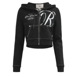True Religion Zip-Hoodie schwarz Blouson