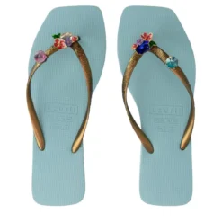 UZURII flip flop Flore Square ocean Flip Flops