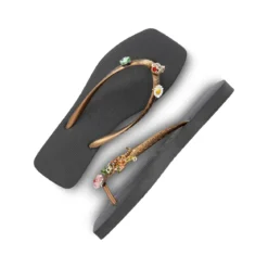 UZURII flip flop Flore Square Grande schwarz Flip Flops