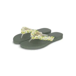 UZURII flip flop Tulum Bloom Yellow dunkel-grün Flip Flops