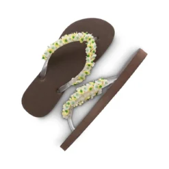 UZURII flip flop Tulum Bloom Yellow mocca Flip Flops
