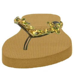 UZURII platte hausschuhe Amalia ocker Flip Flops