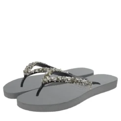 UZURII Zehentrenner Classic Aby Silver silber Flip Flops
