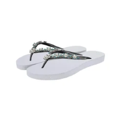 UZURII Zehentrenner Dolce Chrystal weiss Flip Flops
