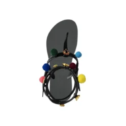 UZURII Zehentrenner Mondriaan Colorful Black silber Flip Flops