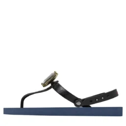 UZURII Zehentrenner Selena Diamond Silver marineblau Flip Flops