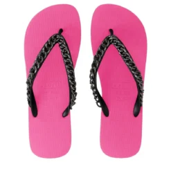 UZURII Zehentrenner Silver Large pink Flip Flops