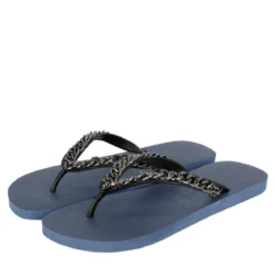 UZURII Zehentrenner Silver Large marine Flip Flops