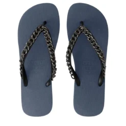 UZURII Zehentrenner Silver Large marine Flip Flops
