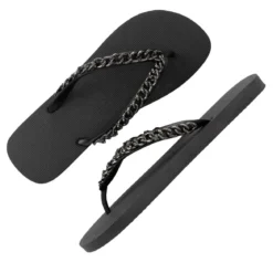 UZURII Zehentrenner Silver Large schwarz Flip Flops