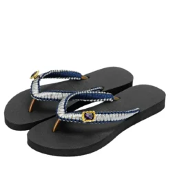 UZURII Zehentrenner Silver Macrame Switch schwarz Flip Flops