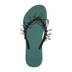 UZURII Zehentrenner Silver Macrame Switch natur Flip Flops