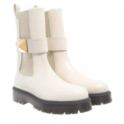 Valentino Garavani Boots Ivory Chelsea Boots
