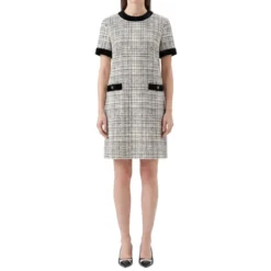 Valentino Garavani Midikleid aus Schurwolle-Seiden-Mix weiß Minikleid