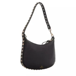 Valentino Garavani Mini Hobo Rockstud Nero Schultertasche