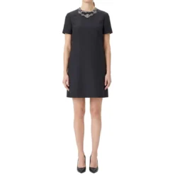 Valentino Garavani Minikleid aus Schurwolle & Seide schwarz Minikleid
