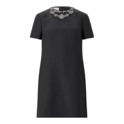 Valentino Garavani Minikleid aus Schurwolle & Seide schwarz Minikleid