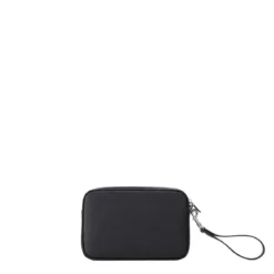 Valentino Garavani Pochette aus Leder schwarz Geldbörse