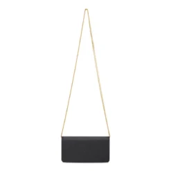 Valentino Garavani Portemonnaie aus Leder schwarz Wallet On A Chain