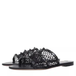 Valentino Garavani Sandal Rockstud Nero Slides