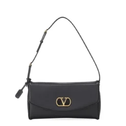Valentino Garavani Schultertasche aus Nappaleder schwarz Crossbody Bag