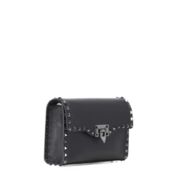 Valentino Garavani Tasche aus Leder schwarz Crossbody Bag