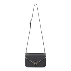 Valentino Garavani Umhängetasche Rockstud aus Kalbsleder schwarz Crossbody Bag