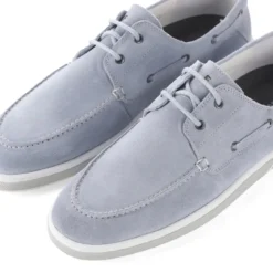 Van Bommel Schnürschuhe aus Veloursleder blau Schnürschuhe