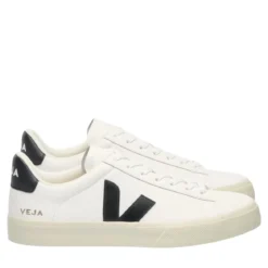 Veja Campo Leather Extra White Black Low-Top-Sneaker