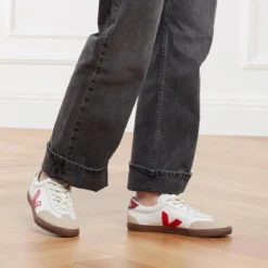 Veja Volley White Pekin Bark Low-Top-Sneaker