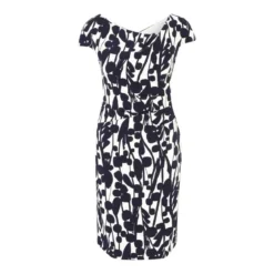 Vera Mont Cockailkleid mit Muster Dunkelblau Cocktailkleid