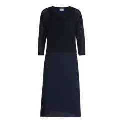 Vera Mont Midikleid Dunkelblau Midikleid