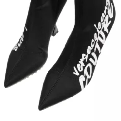 Versace Jeans Couture Shoes Black + White Stiefeletten