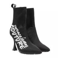 Versace Jeans Couture Shoes Black + White Stiefeletten