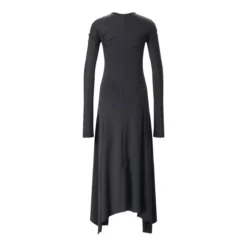Victoria Beckham Elastisches Midikleid schwarz Midikleid
