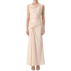 Victoria Beckham Maxikleid mit Muster pink Maxikleid