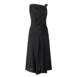Victoria Beckham 1226WDR007331A schwarz Maxikleid