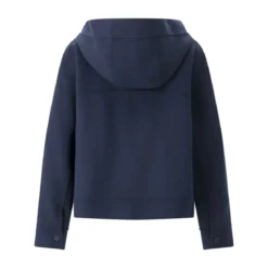 WEEKEND Max Mara Kapuzenjacke Dridente aus Wolle blau Übergangsjacke