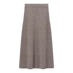 WEEKEND Max Mara Midirock Aloa aus Woll-Seiden-Mix braun Maxirock
