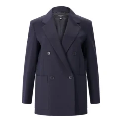 WEEKEND Max Mara Zweireihiger Blazer Veloce aus Wolle blau Blazer