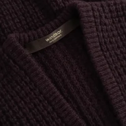 windsor. Cardigan aus Kaschmir lila Strickjacke