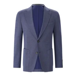 windsor. Regular-Fit Sakko aus Baumwollmix blau Anzugjacke